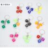 Wholesale Resin Dice Shape Keychain