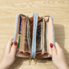Wholesale Long Letter Double Zipper Large Capacity PU Women's Wallet