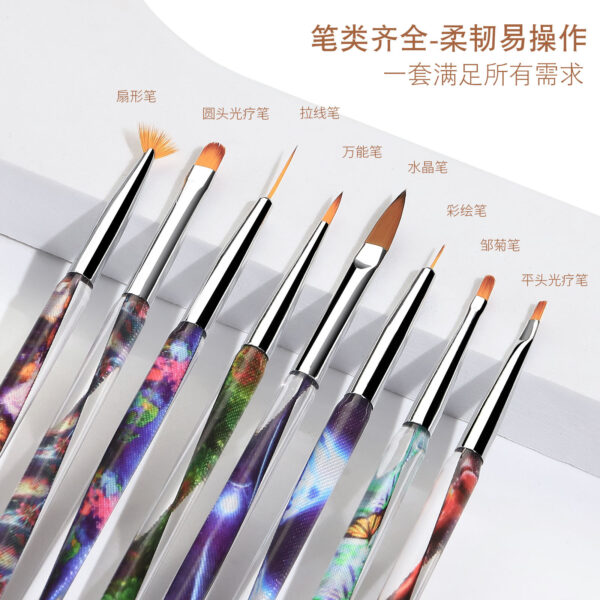 Wholesale Acrylic Ribbon Nail Pen Set Nail Stickers