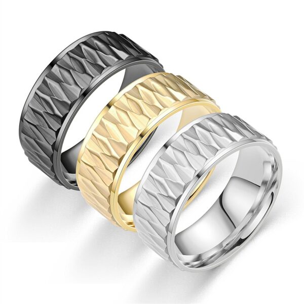 O1CN01uK5amS2HxRP41nGBw_2647339217-0-cib Wholesale Titanium Steel Diamond Patterned Rings