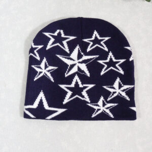 Wholesale Y2K Jacquard Knitted Hat Little Star Woolen Hat