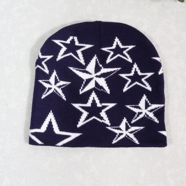 O1CN01uKPL4H286T46CV8zG__2214741237883-0-cib Wholesale Y2K Jacquard Knitted Hat Little Star Woolen Hat