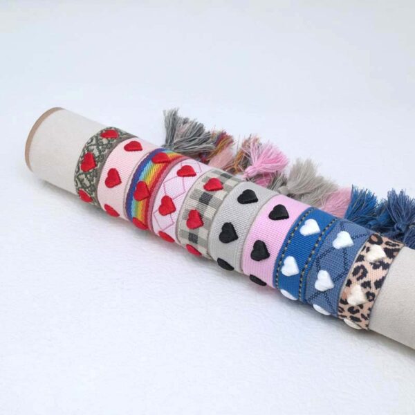 Wholesale Cord Logo Letter Love Woven Tassel Bracelet