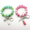 Wholesale Tassel Dragonfly Bull Head Lion Love Angel Acrylic Wrist Keychain