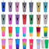 Wholesale Double-layer Plastic 710ml Durian Prick Hand Luminous Color Changing Rainbow Gradient Straw Cup
