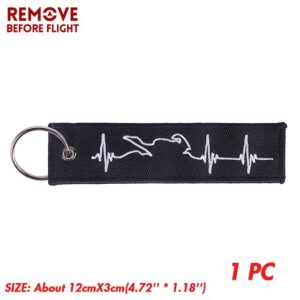 white electrocardiogram / 13*2.8CM
