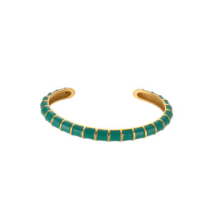 Opening Caterpillar Drop Oil Bracelet-Green