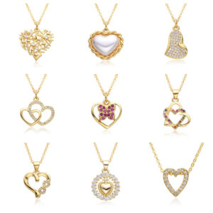 Wholesale Valentine's Day Love Microset Necklace Clavicle Chain