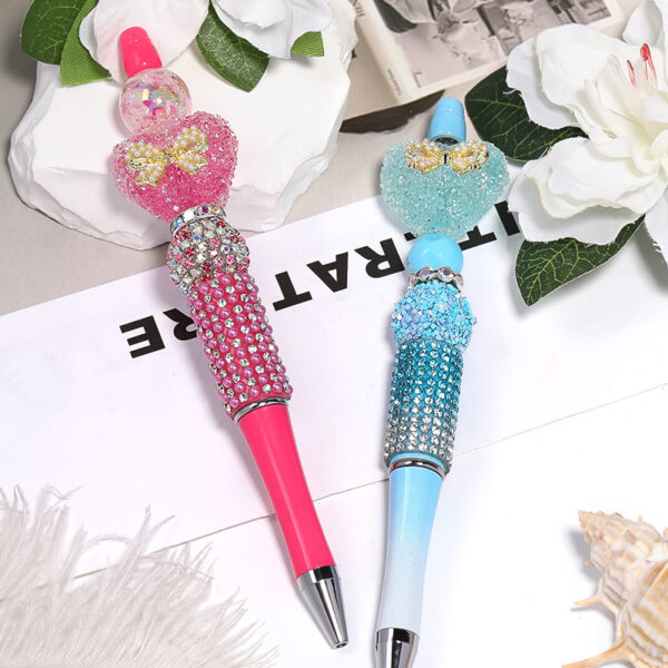 Wholesale Love Bow Rhinestone Soft Sugar Beads