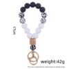 Wholesale Hand Silicone Beads Wrist Keychain