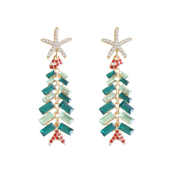 O1CN01uTsrPk1K1DjzPvt6X_2863701103-0-cib Wholesale Christmas Alloy Diamond Christmas Tree Earrings