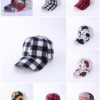 Wholesale Black and Red Checkered Cotton Baseball Caps