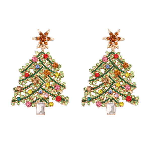 O1CN01uYzpps1gFntulXFI2_2213748334113-0-cib Wholesale Christmas Hollow Christmas Tree Alloy Style Diamond Earrings