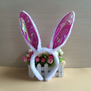 Rose red fluorescent rabbit