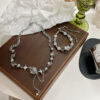 Wholesale Moonstone Cross Alloy Bracelet