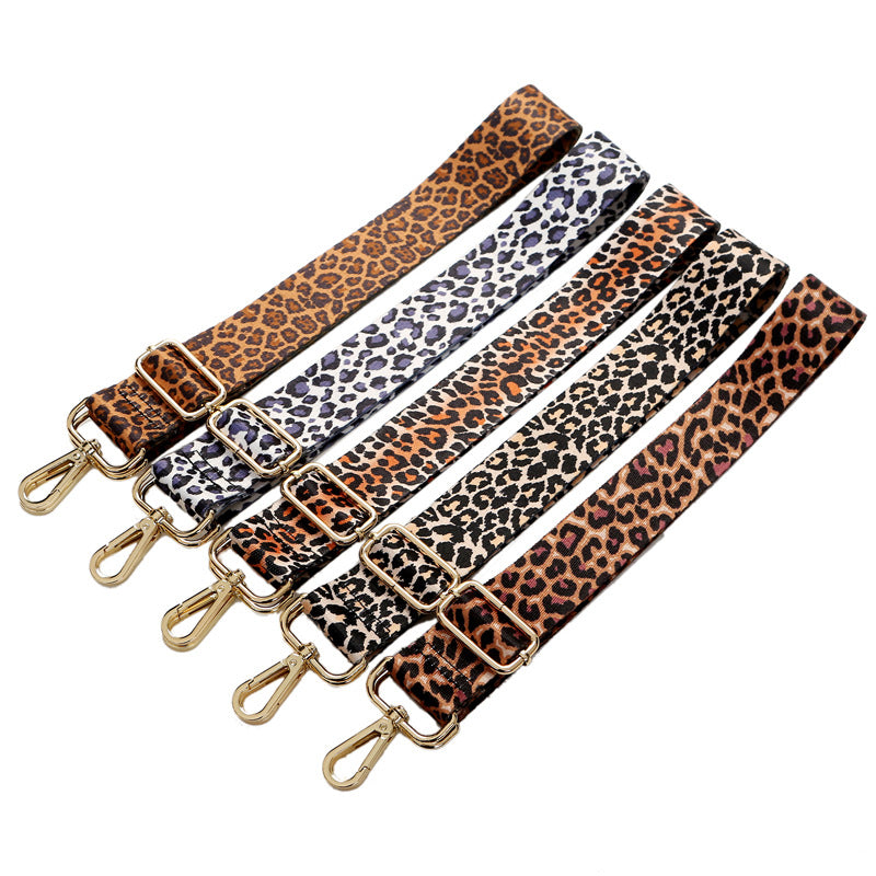 Wholesale Leopard Pattern Wide Shoulder Strap lyester Adjustable Women's Bag Strap