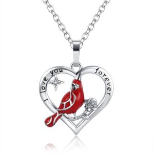Love bird necklace-silver