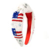 Wholesale American Independence Day Hand Sewn Beads Headbands