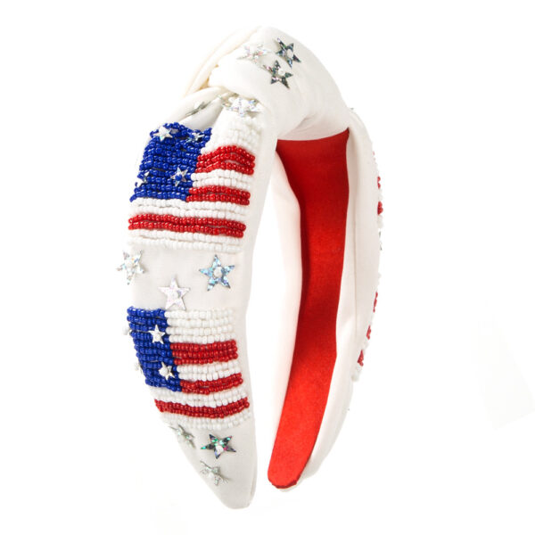 Wholesale American Independence Day Hand Sewn Beads Headbands