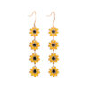 Wholesale Small Daisy Small Flower Color Alloy Earrings