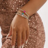 Wholesale Love Rhinestone Claw Chain Geometric Bracelet