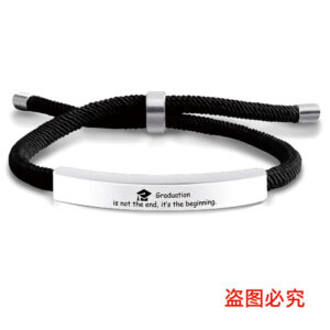 SLX036 black rope bracelet