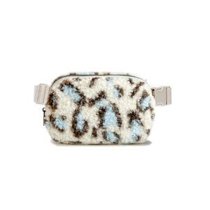 blue leopard print / Conventional plastic buckle