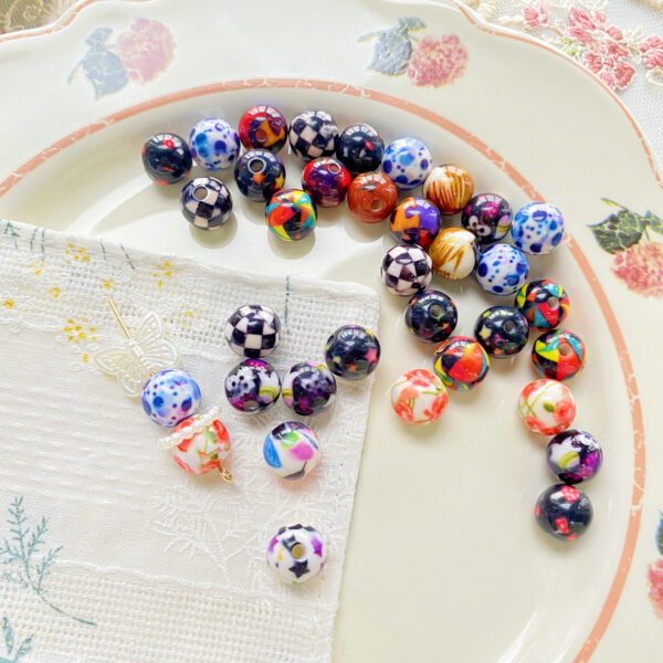 Wholesale 10mm Resin Printing Beads