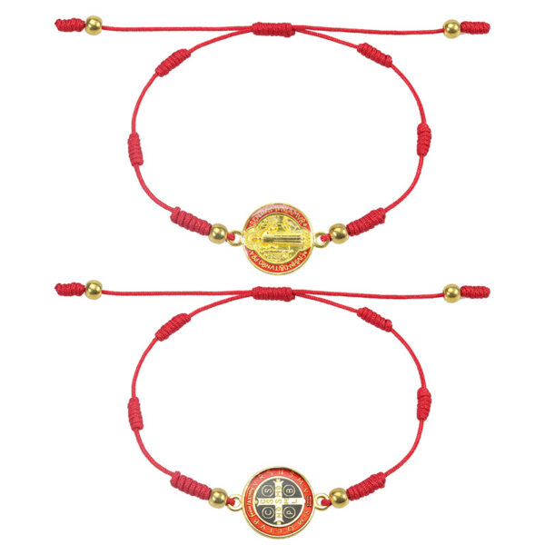 O1CN01ukDYRl2638uEiWIT1_2203446167605-0-cib Wholesale St. Benedict Red Thread Hand Made Bracelet