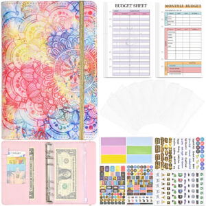 (Budget) Mandala-Gorgeous Powder (Expense Tracking Card December Budget Table 12 Zipper Bag 8 Bronzing Budget Stickers 4 6 Labels 2)