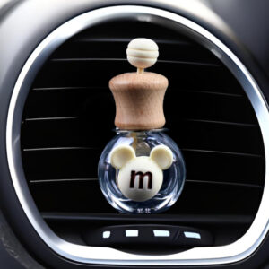 White M head round perfume bottle (without perfume)