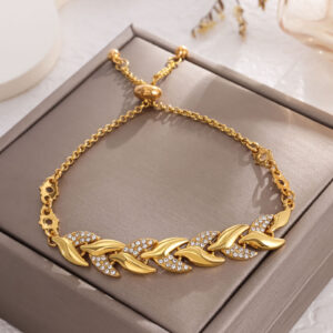 Golden retractable chain