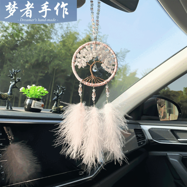 Wholesale White Crystal Life Tree Pendant Car Hanger