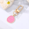 Wholesale Colorful Oil Drip Smile Alloy Keychains