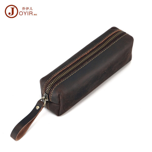 Wholesale Stationery Bag Leather Zipper Pencil Case Pencil Case
