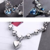 Wholesale Heart of the Ocean Heart Diamond Metal Bracelet