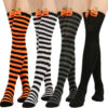 Wholesale Halloween Cartoon Devil Knee-high Striped Socks