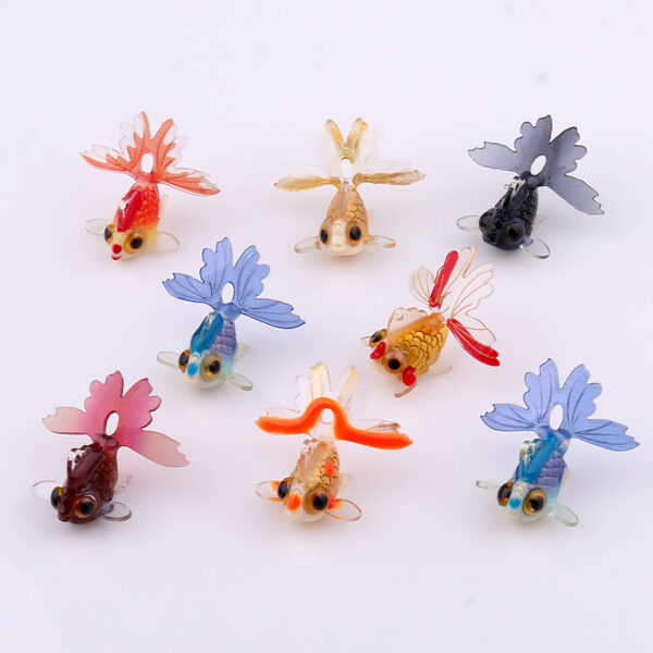 Wholesale Red Goldfish Cute Pendant Resin Pendant Beads