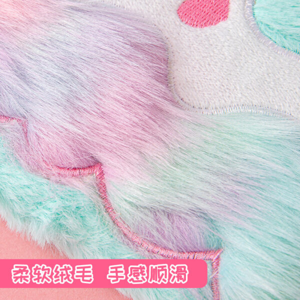 O1CN01uug2by1GbAKOSFgvo_2200734000640-0-cib Wholesale Macaron A5 Unicorn Plush Notebook