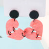 Wholesale Halloween Hearts Acrylic Earrings