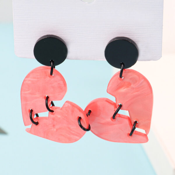 Wholesale Halloween Hearts Acrylic Earrings