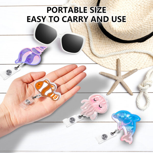 O1CN01v08tsT2EP8uLfgRae_2214963228736-0-cib Wholesale Badge Reels Marine Life Retractable Keychain
