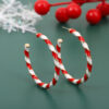 Wholesale Fashionable Dripping Oil Spiral Christmas Hoops