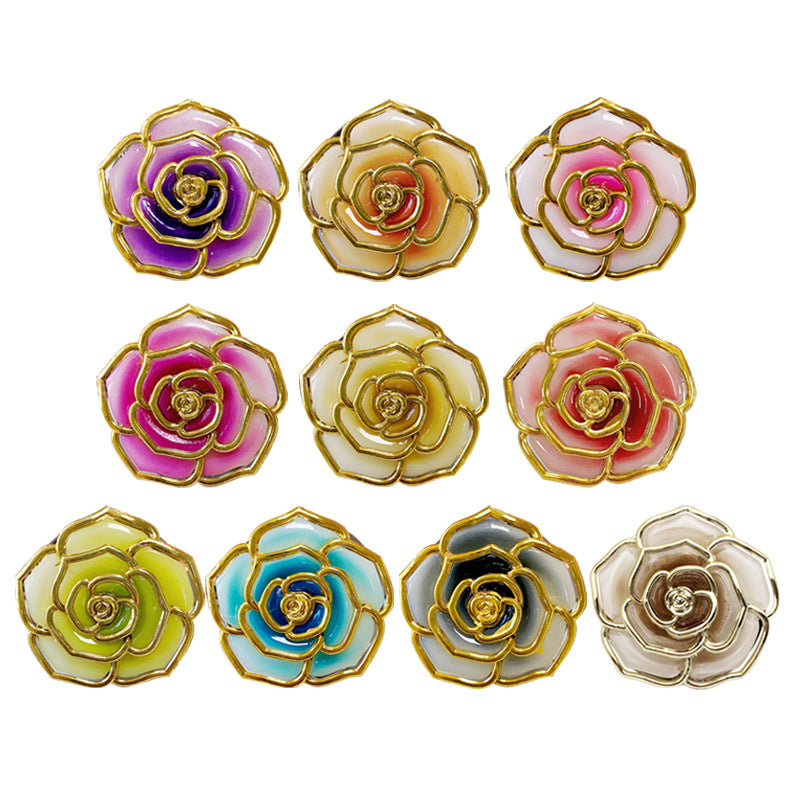 Wholesale Round Rose Bag Hook Phnom Penh Gradient Solid Color Folding Table Ornaments