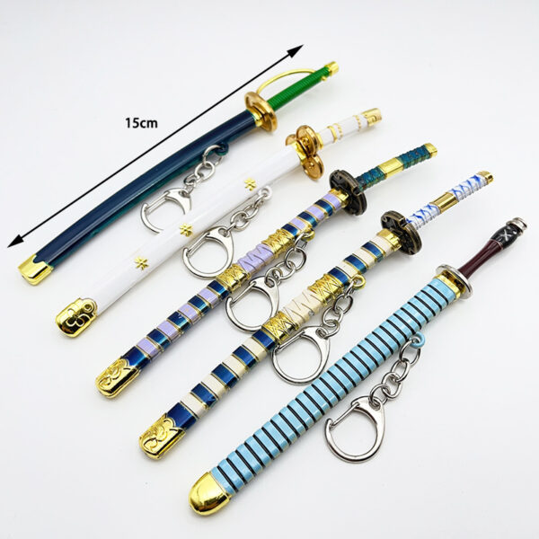 Wholesale Anime Peripheral One Piece Alloy Weapon Model Pendants