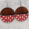 O1CN01v2E0sW2CFrcye3Atl_2207539588445-0-cib Wholesale Christmas Half Round Wood Chips Patchwork Earrings