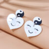Wholesale Heart Smiley Acrylic Earrings