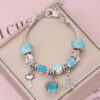 Wholesale DIY Love Crystal Glass Alloy Bracelet