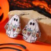 Wholesale Halloween Funny Cool Girl Ghost Wind Acrylic Personality Earrings