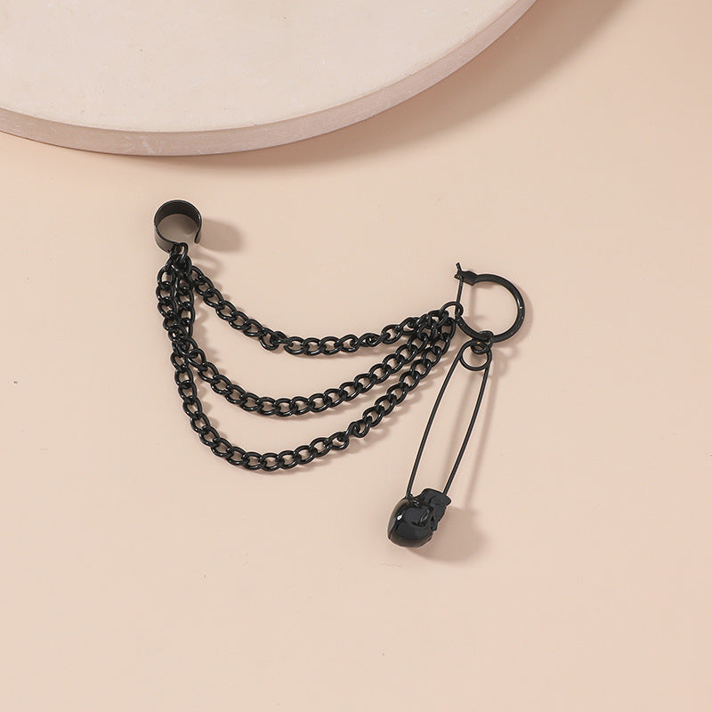 Wholesale Vintage Statemente Punk Chain Alloy Earrings